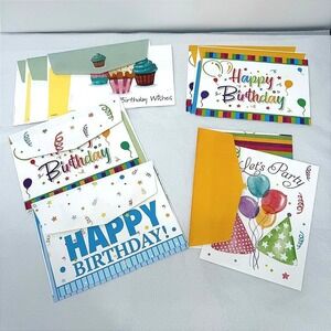 Birthday Greeting Card LOT Habitat.Org Assorted Set Celebration Ephemera
